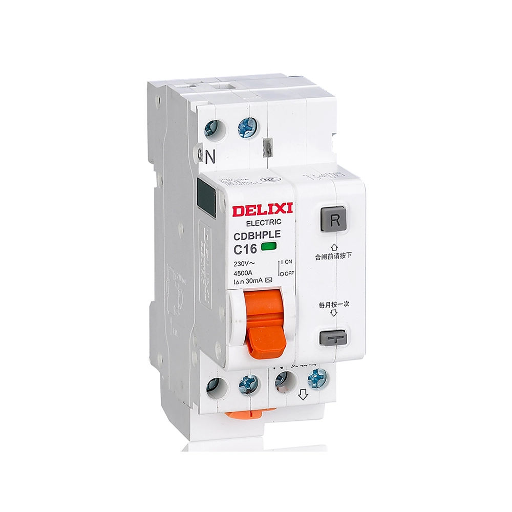 CDBHPLE Phase + Neutral Line Earth Residual Current Circuit Breaker