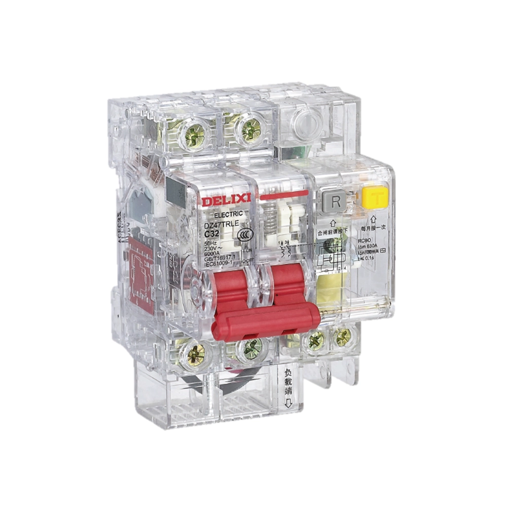 DZ47TRLE Transparent Miniature Earth Residual Current Circuit Breaker