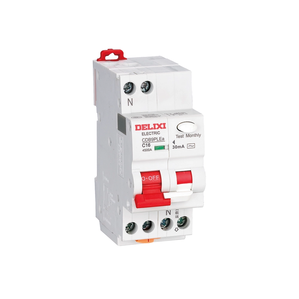 CDB9PLE Phase Line + Neutral Line Earth Residual Current Circuit Breaker
