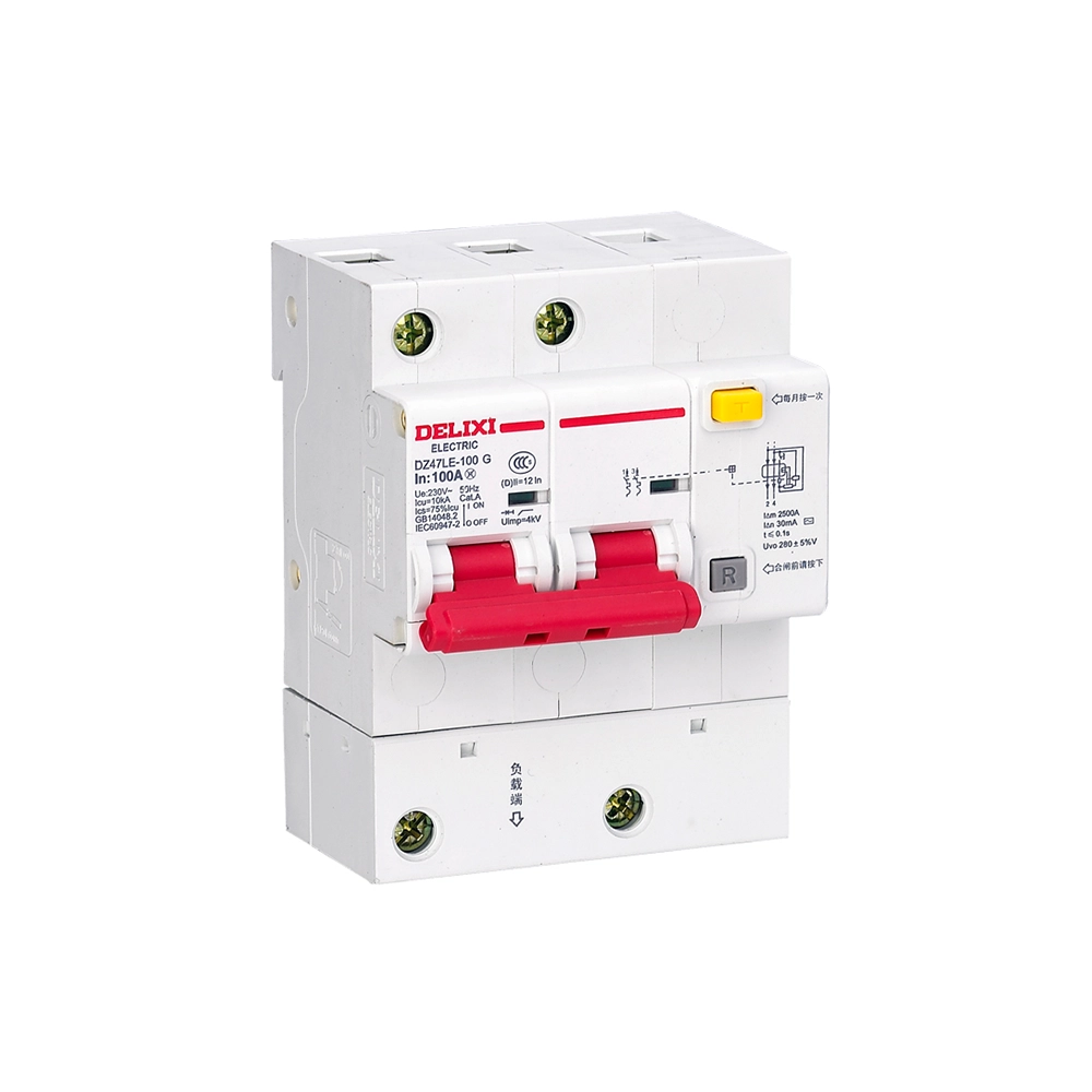 DZ47LE-125 High Current Earth Residual Current Circuit Breaker